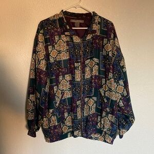 90s SILK bomber Jacket‎
